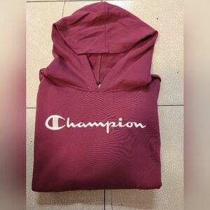 Champion Maroon Hoodie Size XL